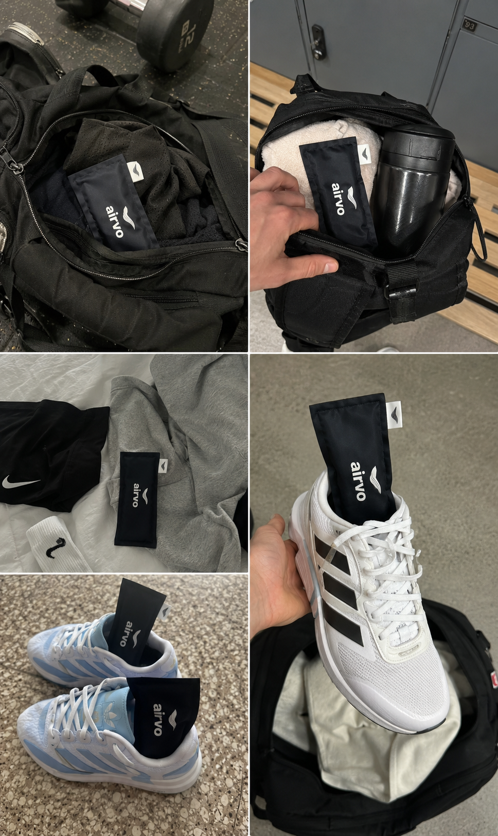 AIRVO Moment Collage mit Tasche und Schuhen